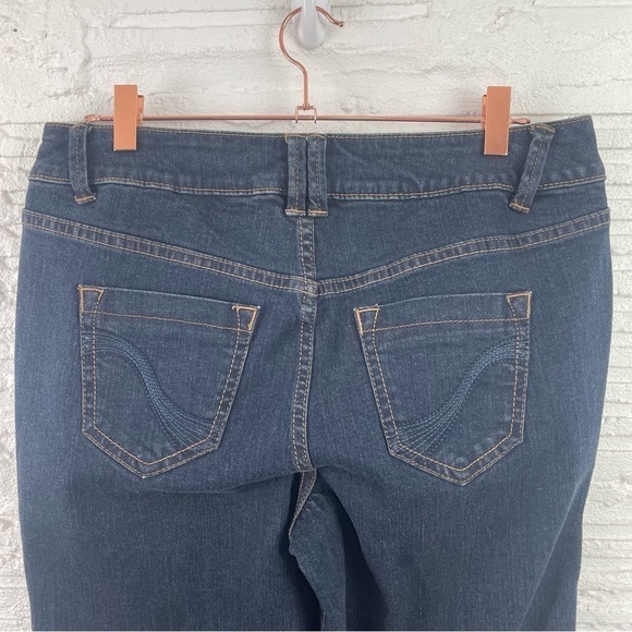 Lane Bryant Genius Fit Jeans Straight Fit Slim Boot Dark Wash Size 14 - Picture 11 of 16